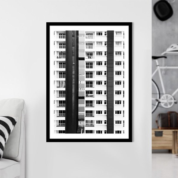 Pencereler 1 Çerçeve ve Poster -  M1071