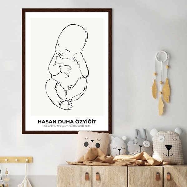 Bebek Çizim 1 Çerçeve ve Poster - HA1114