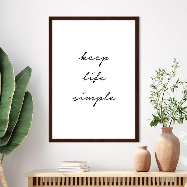 Keep - Life - Simple Çerçeve ve Poster - TP1011