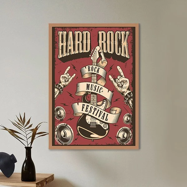 Hard Rock Çerçeve ve Poster - TP1055