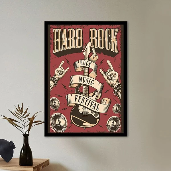 Hard Rock Çerçeve ve Poster - TP1055