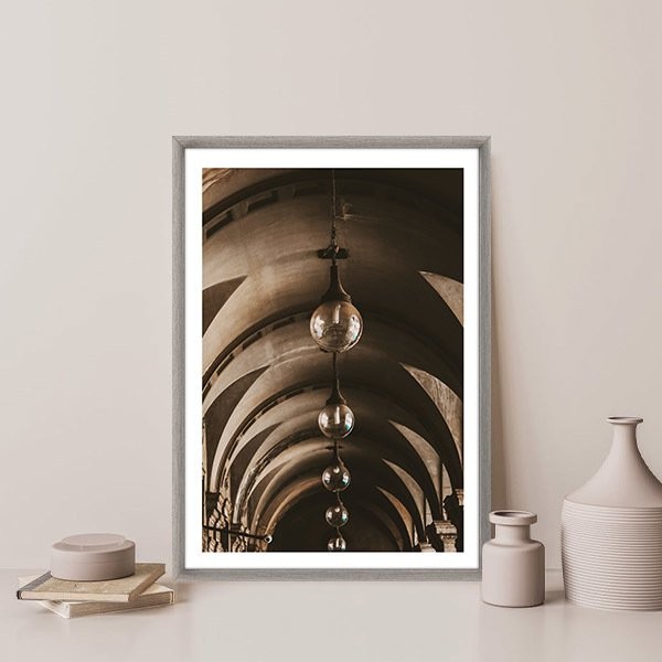 Kahverengi Lambalar 1 Çerçeve ve Poster -  M1045