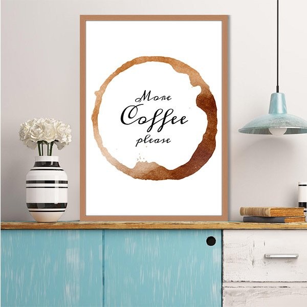 More Coffee Please 1 Çerçeve ve Poster - MT1060