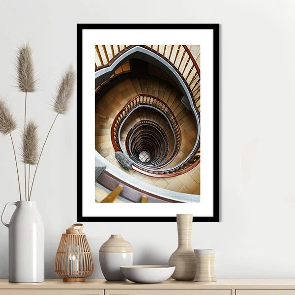 Merdiven Boşluğu 1 Çerçeve ve Poster -  M1024