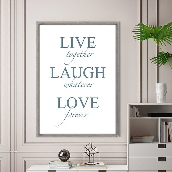 Live & Laugh & Love 1 Çerçeve ve Poster - TP1007