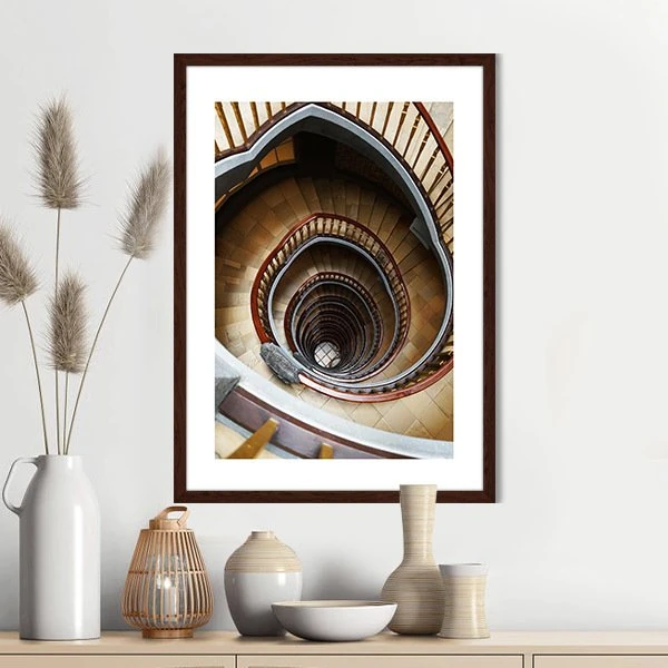 Merdiven Boşluğu 1 Çerçeve ve Poster -  M1024