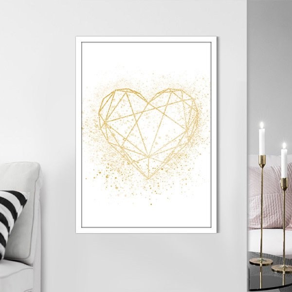 Gold Kalp 1 Çerçeve ve Poster - MD1058