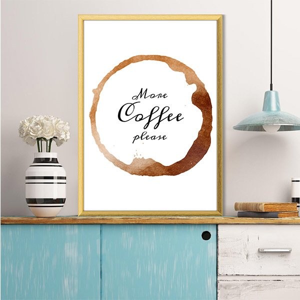 More Coffee Please 1 Çerçeve ve Poster - MT1060