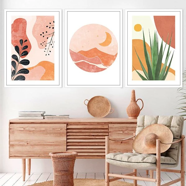 Bitkiler Üçlü Çerçeve ve Poster Seti - IL1003