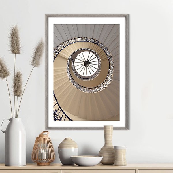 Merdiven Boşluğu 2 Çerçeve ve Poster -  M1042