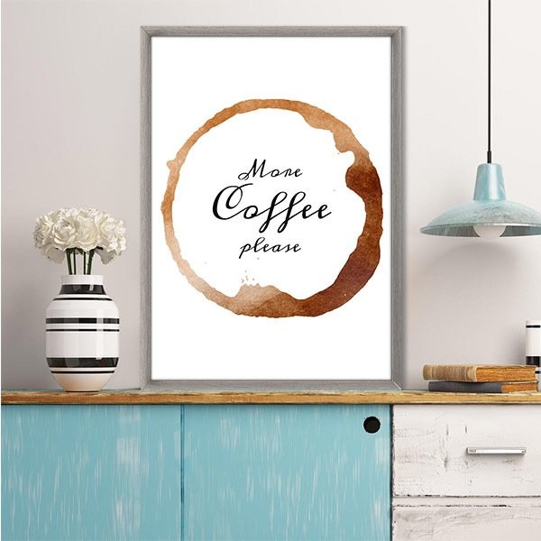 More Coffee Please 1 Çerçeve ve Poster - MT1060