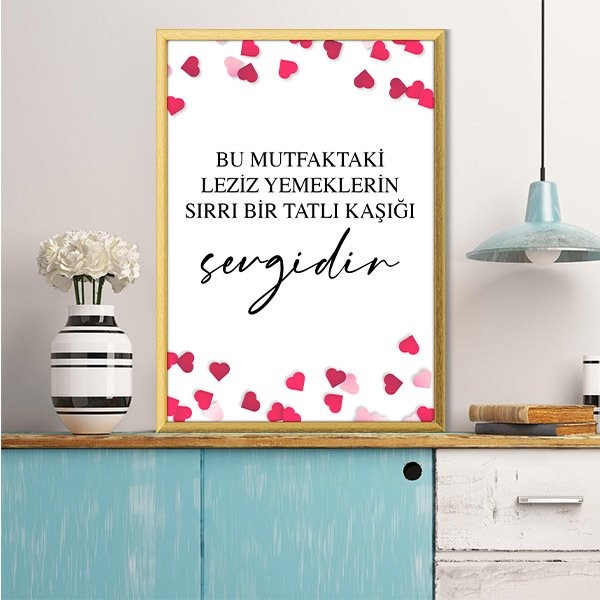 Mutfak Panosu 2 Çerçeve ve Poster - MT1096