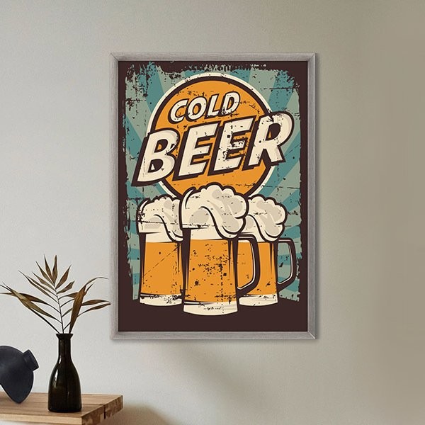 Cold Beer Çerçeve ve Poster - TP1054