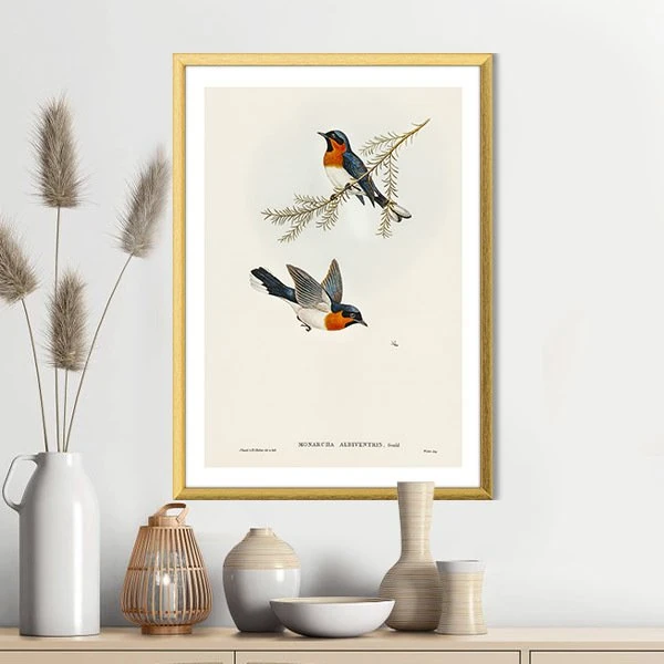 Dala Konan Kuşlar 2 Çerçeve ve Poster - SNT1016