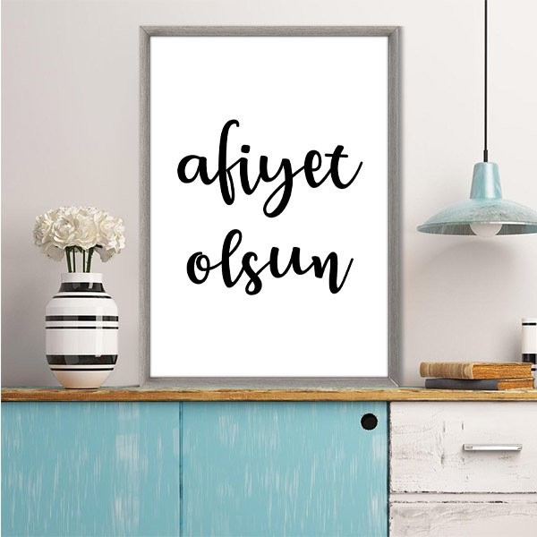 Afiyet Olsun 1 Çerçeve ve Poster - MT1035