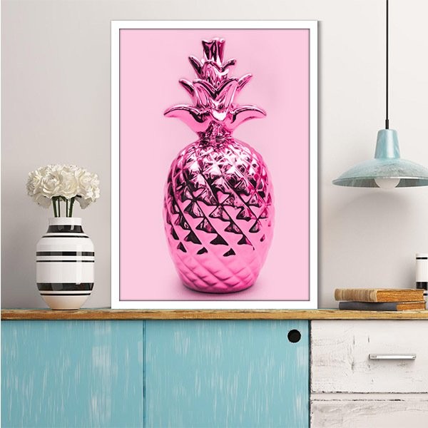 Pembe Ananas 8 Çerçeve ve Poster - MT1067