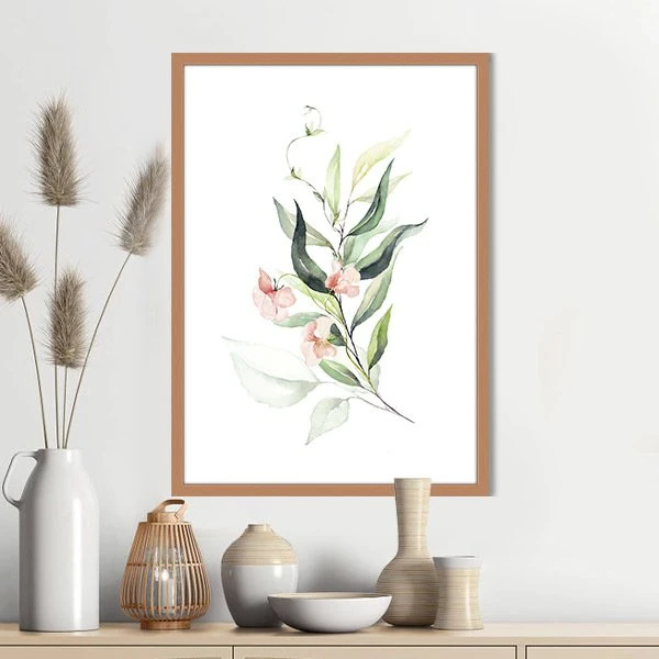 Yeşil Bitkiler ve Çiçekler 2 Çerçeve ve Poster - YB1092