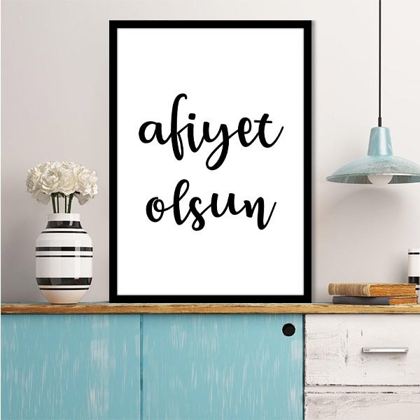 Afiyet Olsun 1 Çerçeve ve Poster - MT1035