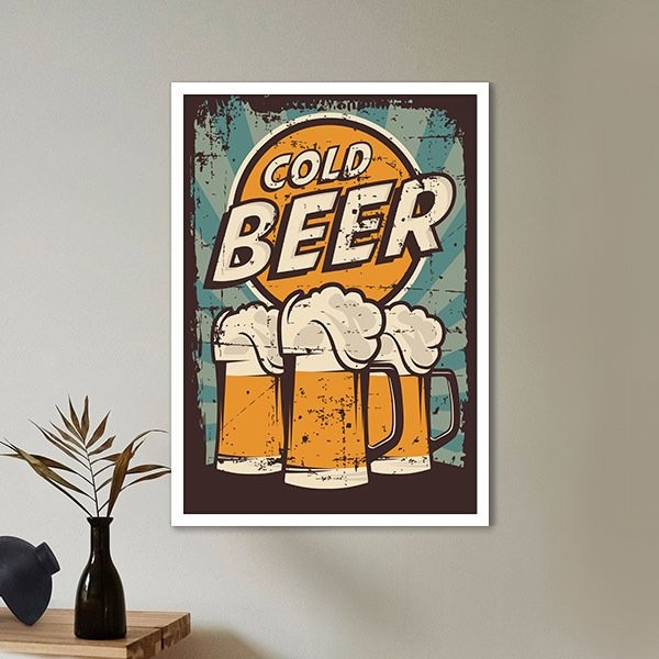 Cold Beer Çerçeve ve Poster - TP1054