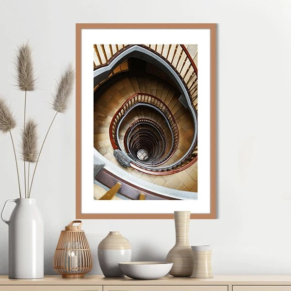Merdiven Boşluğu 1 Çerçeve ve Poster -  M1024