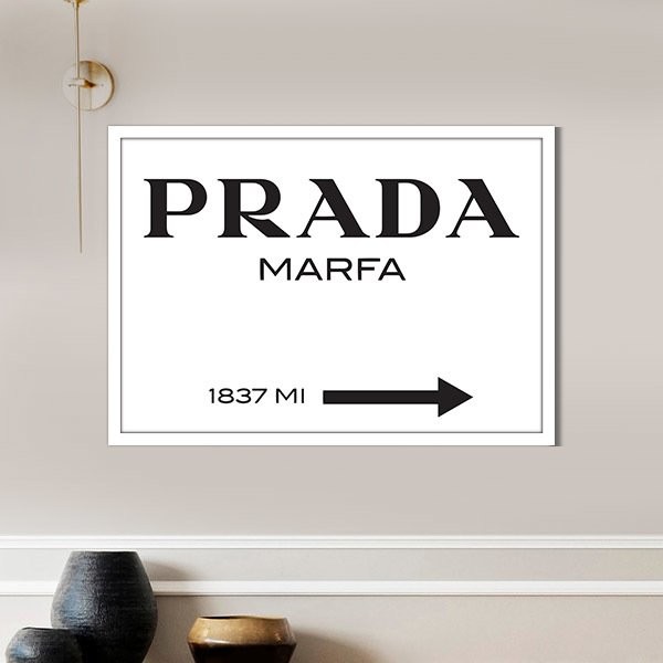 Prada Marfa 1 Çerçeve ve Poster - MD1056