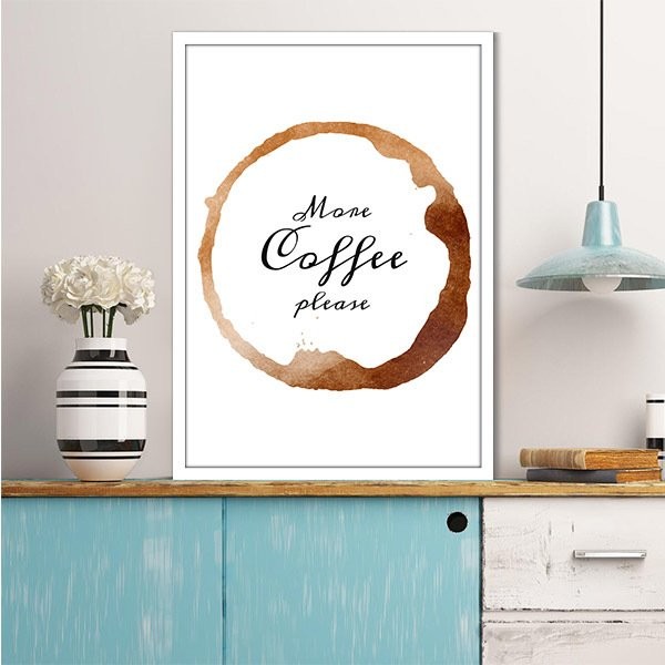 More Coffee Please 1 Çerçeve ve Poster - MT1060