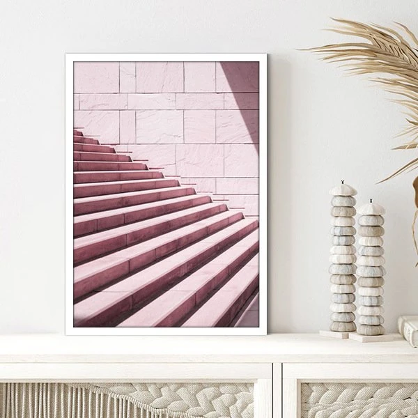 Pembe Merdivenler 2 Çerçeve ve Poster -  M1082