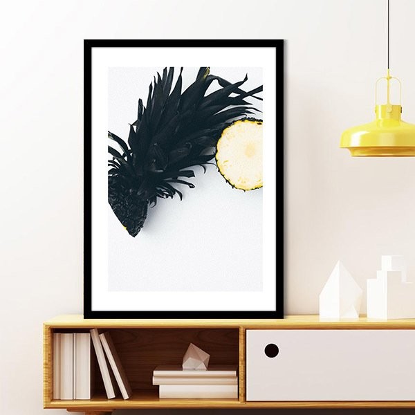 Siyah Ananas 3 Çerçeve ve Poster - MT1109