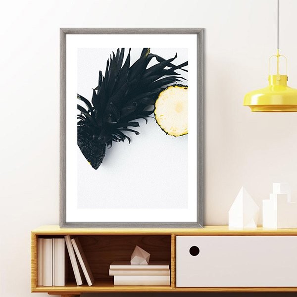 Siyah Ananas 3 Çerçeve ve Poster - MT1109