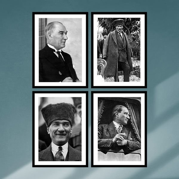 Atatürk Çoklu Çerçeve ve Poster Seti - ATA1000