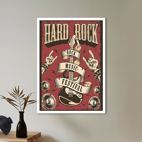 Hard Rock Çerçeve ve Poster - TP1055