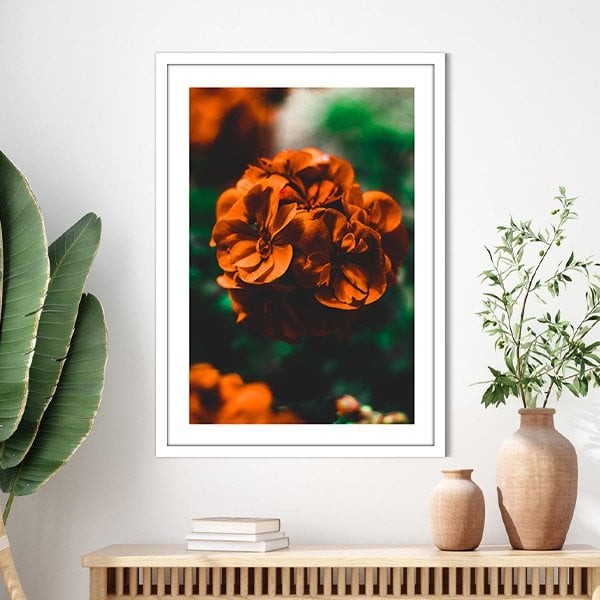 Turuncu Çiçekler 2 Çerçeve ve Poster - B1241