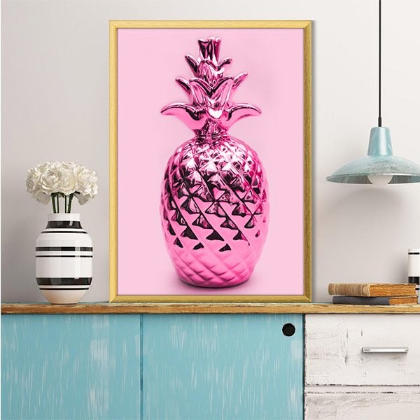 Pembe Ananas 8 Çerçeve ve Poster - MT1067