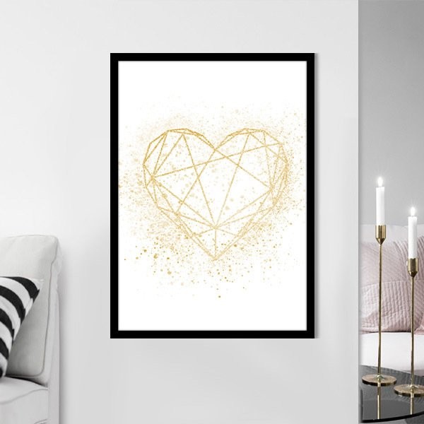 Gold Kalp 1 Çerçeve ve Poster - MD1058