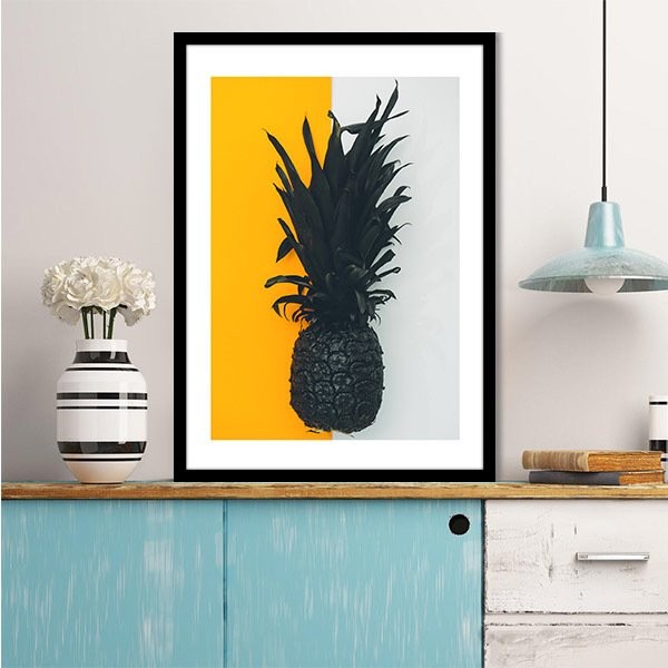 Siyah Ananas 2 Çerçeve ve Poster - MT1030