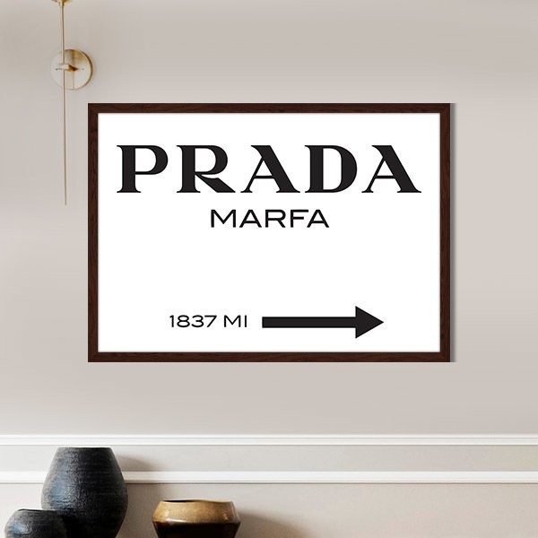 Prada Marfa 1 Çerçeve ve Poster - MD1056