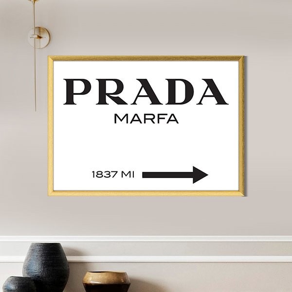 Prada Marfa 1 Çerçeve ve Poster - MD1056