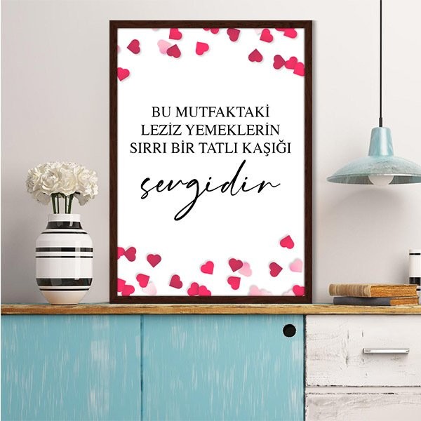 Mutfak Panosu 2 Çerçeve ve Poster - MT1096