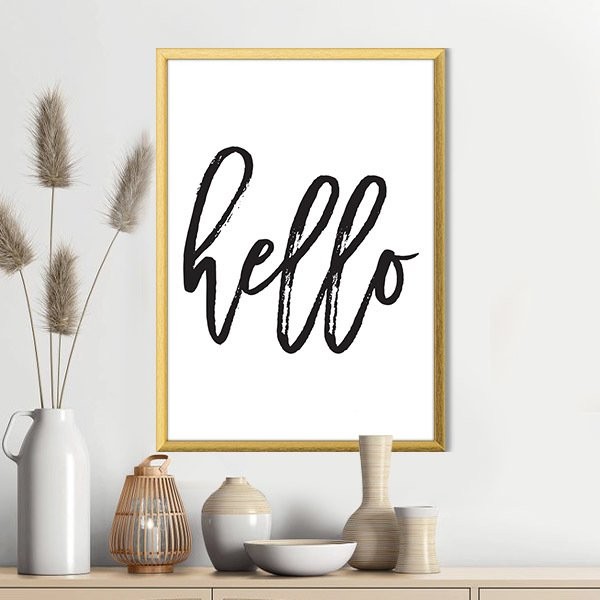 Hello 1 Çerçeve ve Poster - TP1022