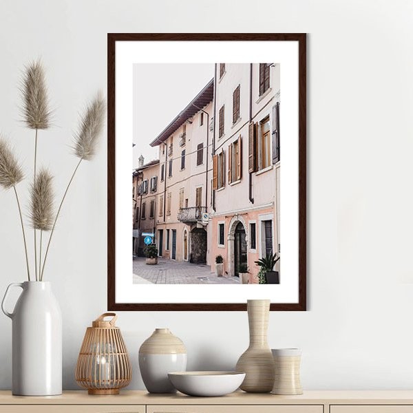 Krem Renkli Binalar 1 Çerçeve ve Poster -  M1027