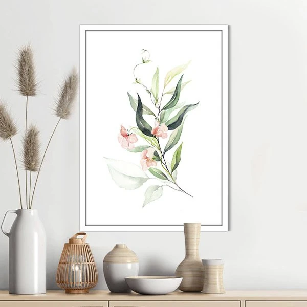 Yeşil Bitkiler ve Çiçekler 2 Çerçeve ve Poster - YB1092