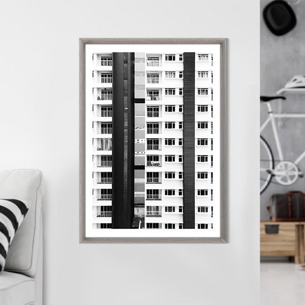 Pencereler 1 Çerçeve ve Poster -  M1071