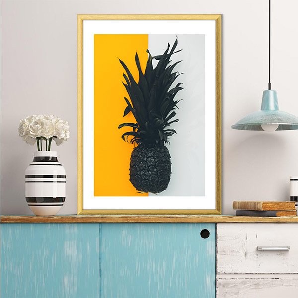 Siyah Ananas 2 Çerçeve ve Poster - MT1030