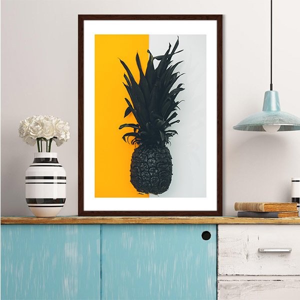 Siyah Ananas 2 Çerçeve ve Poster - MT1030