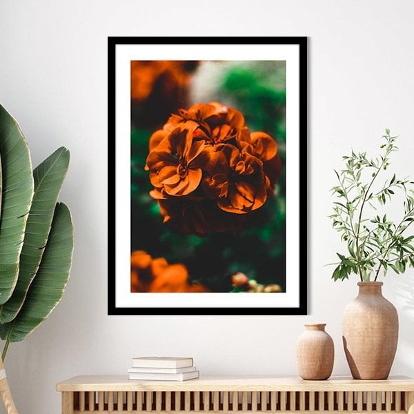 Turuncu Çiçekler 2 Çerçeve ve Poster - B1241