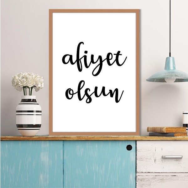 Afiyet Olsun 1 Çerçeve ve Poster - MT1035