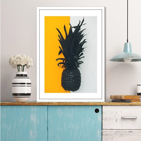 Siyah Ananas 2 Çerçeve ve Poster - MT1030