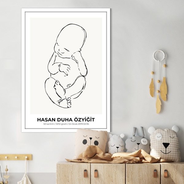 Bebek Çizim 1 Çerçeve ve Poster - HA1114