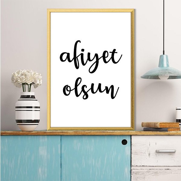 Afiyet Olsun 1 Çerçeve ve Poster - MT1035