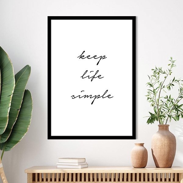 Keep - Life - Simple Çerçeve ve Poster - TP1011